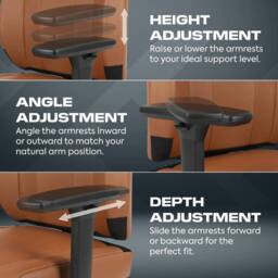 X Rocker Elara Executive Office Gaming Chair - Tan - thumbnail 5