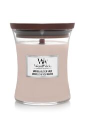 Woodwick Women's Vanilla & Sea Salt Medium Candle in Pink - thumbnail 1