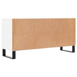 Berkfield Home TV Cabinet White 103.5x30x50 cm Engineered Wood - thumbnail 6