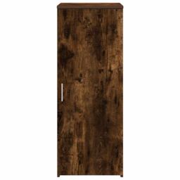 Berkfield Home Storage Cabinet Smoked Oak 40x45x103.5 cm Engineered Wood in Brown - thumbnail 5