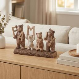 Garden Greatness Standing Bear Family Ornament - Size: 1 Pack - thumbnail 1
