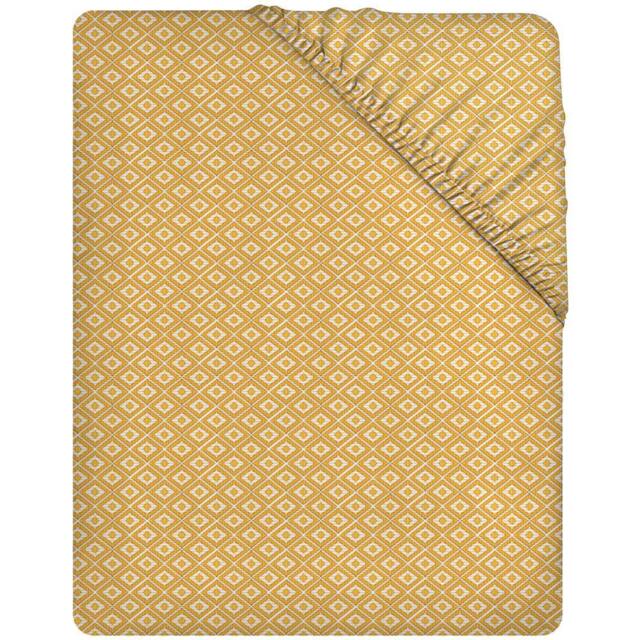 Grace Luxury Microfiber 40cm Extra Deep Pocket Fitted Sheets in Yellow - Size: Double Fitted - image 1