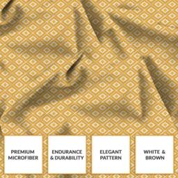 Grace Luxury Microfiber 40cm Extra Deep Pocket Fitted Sheets in Yellow - Size: Double Fitted - thumbnail 4