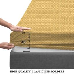 Grace Luxury Microfiber 40cm Extra Deep Pocket Fitted Sheets in Yellow - Size: Double Fitted - thumbnail 2