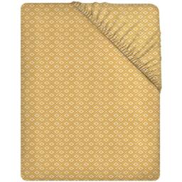 Grace Luxury Microfiber 40cm Extra Deep Pocket Fitted Sheets in Yellow - Size: Double Fitted - thumbnail 1