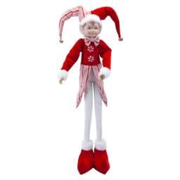 VFM e-Store Christmas Standing Elf Decoration 66cm x 14cm Red X 1 - Size: 66 cm x 14 cm - thumbnail 1