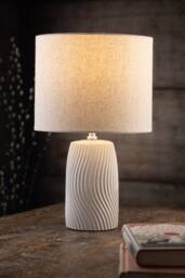Belleek Living Kai Table Lamp in Ivory - Size: 10 inches - thumbnail 2