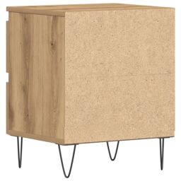 Berkfield Home Bedside Cabinet Artisan Oak 40x35x50 cm Engineered Wood in Brown - Size: 40 x 35 x 50 cm - thumbnail 8