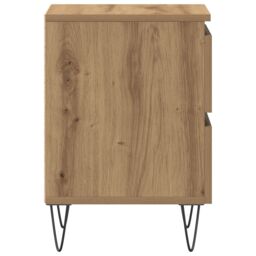 Berkfield Home Bedside Cabinet Artisan Oak 40x35x50 cm Engineered Wood in Brown - Size: 40 x 35 x 50 cm - thumbnail 7