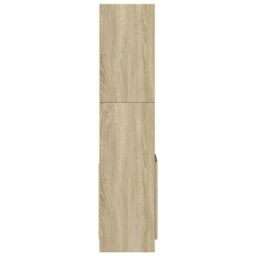 Berkfield Home Highboard¬†Sonoma Oak 92x33x140 cm Engineered Wood in Brown - Size: 92 x 33 x 140 cm - thumbnail 6