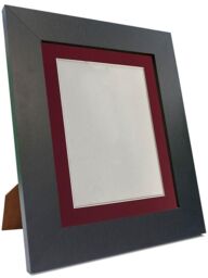 Frames & Mirrors 4U Metro Black Frame with Red Mount for Image Size 6 x 4 Inch - thumbnail 4