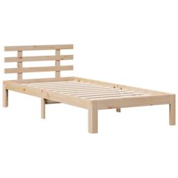 Berkfield Home Decorative Bookcase Bed without Mattress 75x190 cm Small Single S in Natural - thumbnail 8