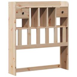 Berkfield Home Decorative Bookcase Bed without Mattress 75x190 cm Small Single S in Natural - thumbnail 7
