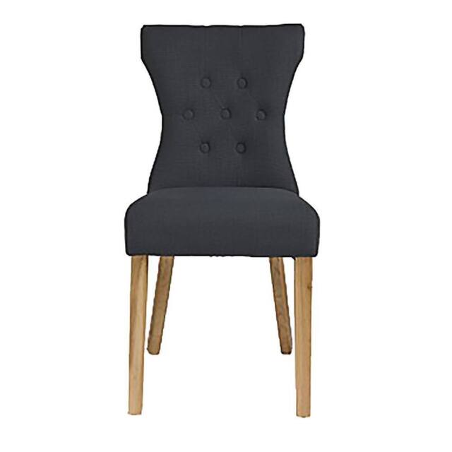 Lemon Pavilion Furniture Naples Dining Chair (Pack of 2) - Linen Fabric - Grey - Size: 1 Pack - image 1