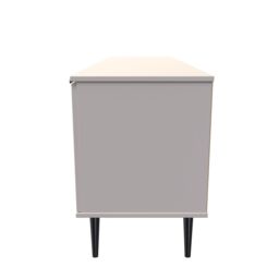 Ready Assembled 2 U Fuji 2 Door 1 Drawer Wide TV Unit (Ready Assembled) in Taupe - thumbnail 2