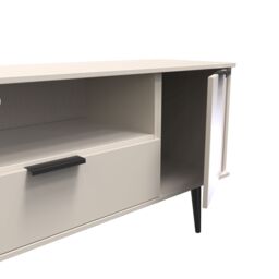 Ready Assembled 2 U Fuji 2 Door 1 Drawer Wide TV Unit (Ready Assembled) in Taupe - thumbnail 6