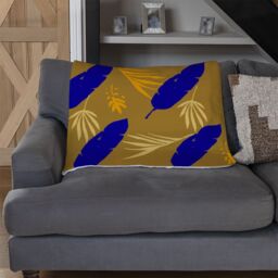 Benjamin Tate Design Trendy Tropical Blanket in Natural - Size: 120 cm x 150 cm - thumbnail 2