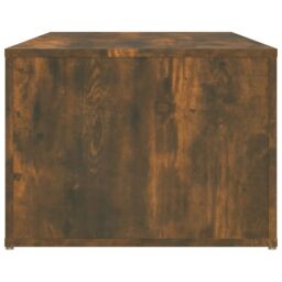 Berkfield Home Coffee Table Smoked Oak 100x50x36 cm Engineered Wood in Brown - Size: 100 x 50 x 36 cm - thumbnail 6