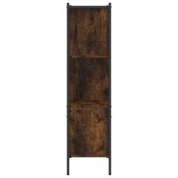 Berkfield Home Decorative Bookcase Smoked Oak 72x28x109 cm Engineered Wood in Brown - Size: 72 x 28 x 109 cm - thumbnail 6
