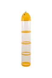 Living and Home Vertical Clear Plastic Toy Storage Tube Organiser with String Light in Yellow - thumbnail 8