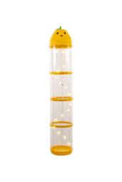 Living and Home Vertical Clear Plastic Toy Storage Tube Organiser with String Light in Yellow - thumbnail 9