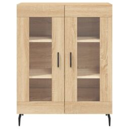 Berkfield Home Sideboard Sonoma Oak 69.5x34x90 cm Engineered Wood in Brown - thumbnail 5