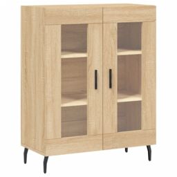 Berkfield Home Sideboard Sonoma Oak 69.5x34x90 cm Engineered Wood in Brown - thumbnail 2