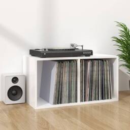 Berkfield Home Vinyl Storage Box High Gloss White 71x34x36 cm Engineered Wood - Size: 71 x 34 x 36 cm - thumbnail 6
