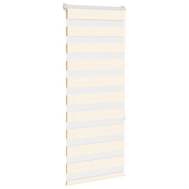 Berkfield Home Elegant Zebra Blind Marble Beige 55x150 cm Fabric Width 50.9 cm P - image 1
