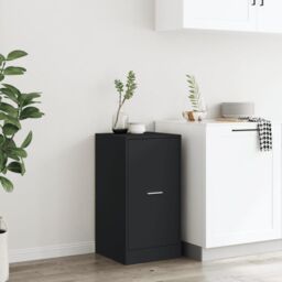 Berkfield Home Apothecary Cabinet Black 40x41x77.5 cm Engineered Wood - thumbnail 4
