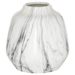 Wyld Haus Marble Glaze Olpe Ceramic Vase in White - thumbnail 2