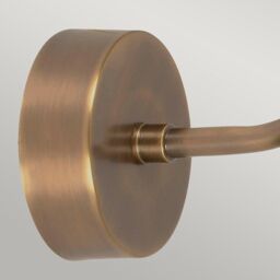 Netlighting Somerton 1 Light Outdoor Fisherman Dome Wall Light Brass IP44 E27 in Yellow - thumbnail 2