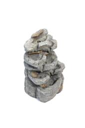 Living and Home Electric Water Fountain Rockery Garden Decor with LED Lights in Natural - thumbnail 5