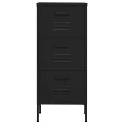 Berkfield Home Storage Cabinet Black 42.5x35x101.5 cm Steel - thumbnail 3
