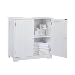 KORVIXA Bathroom Under Sink Cabinet Basin Vanity in White - thumbnail 5