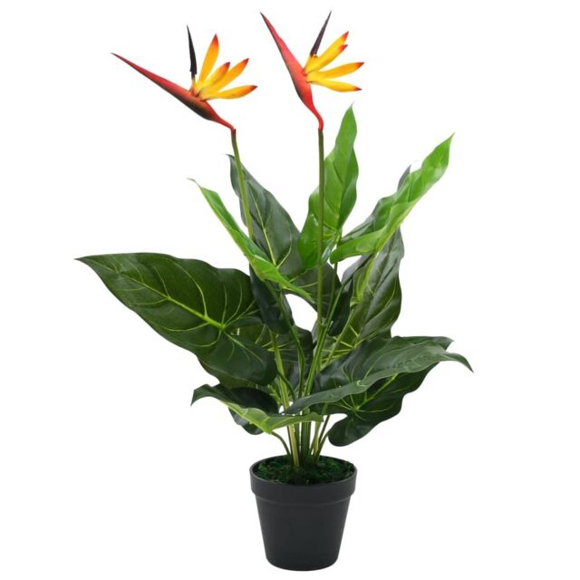 Berkfield Home Artificial Strelitzia Reginae Plant Bird of Paradise 66 cm - image 1