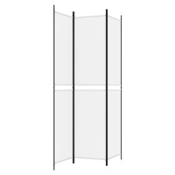 Berkfield Home 3-Panel Room Divider White 150x220 cm Fabric - thumbnail 5