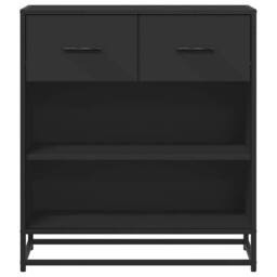 Berkfield Home Sideboard Black 68x35x76 cm Engineered Wood - Size: 68 x 35 x 76 cm - thumbnail 4