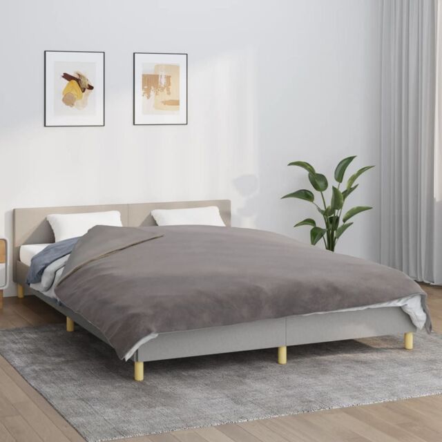Berkfield Home Weighted Blanket with Cover Grey 200x225 cm 13 kg Fabric - image 1