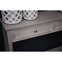 Lemon Pavilion Furniture and Decor The Serene Collection Two Drawer Console Table - L26 x W110 x H86 cm in Grey - thumbnail 4