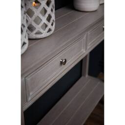 Lemon Pavilion Furniture and Decor The Serene Collection Two Drawer Console Table - L26 x W110 x H86 cm in Grey - thumbnail 5