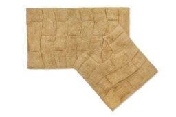 New Edge Blinds Ripple Collection Pure Cotton Jacquard 2pc Bath Set in Natural - Size: 50 cm x 80 cm - thumbnail 2