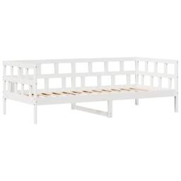 Berkfield Home Daybed with Drawers without Mattress White 90x190 cm Single Solid Wood - thumbnail 5