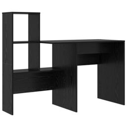 Berkfield Home with Drawer with Shelf with Storage Black oak 131.5 x 50 x 106.5 cm Engineered wood - thumbnail 4