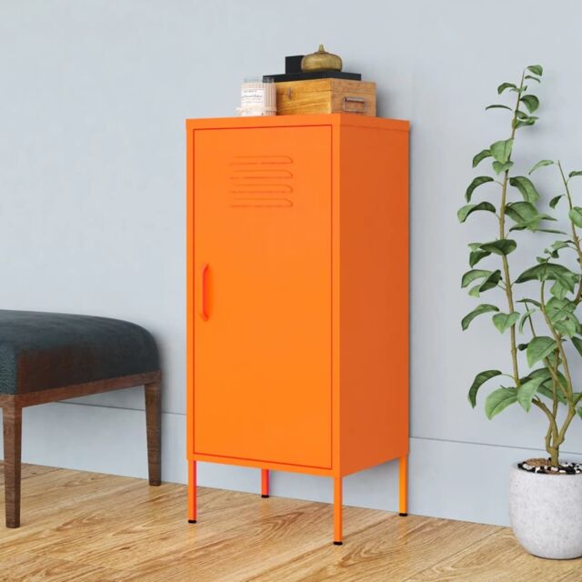 Berkfield Home Storage Cabinet Orange 42.5x35x101.5 cm Steel - image 1