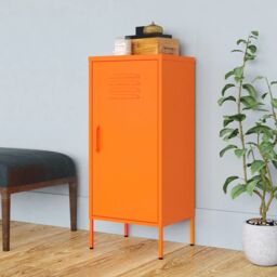 Berkfield Home Storage Cabinet Orange 42.5x35x101.5 cm Steel