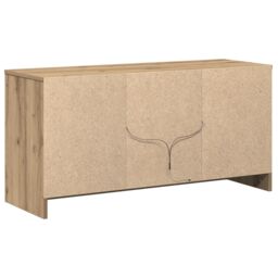 Berkfield Home TV Cabinet with LED Lights in Artisan Oak, 100x34x50 cm, Made from Engineered Wood in Brown - Size: 100 x 34 x 50 cm - thumbnail 8