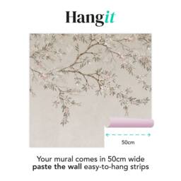 Superfresco Easy Blossom Trail Neutral Print To Order 3m x 2.8m Mural in Beige - thumbnail 3