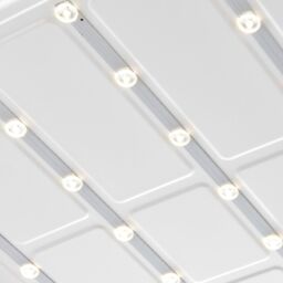Loops Square Backlit LED Ceiling Panel Light - 595mm Sq - 40W Daylight White LED - thumbnail 3