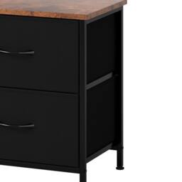 Levede TV Stand Cabinet Entertainment Unit Stand 140cm Storage Shelves in Brown - thumbnail 6